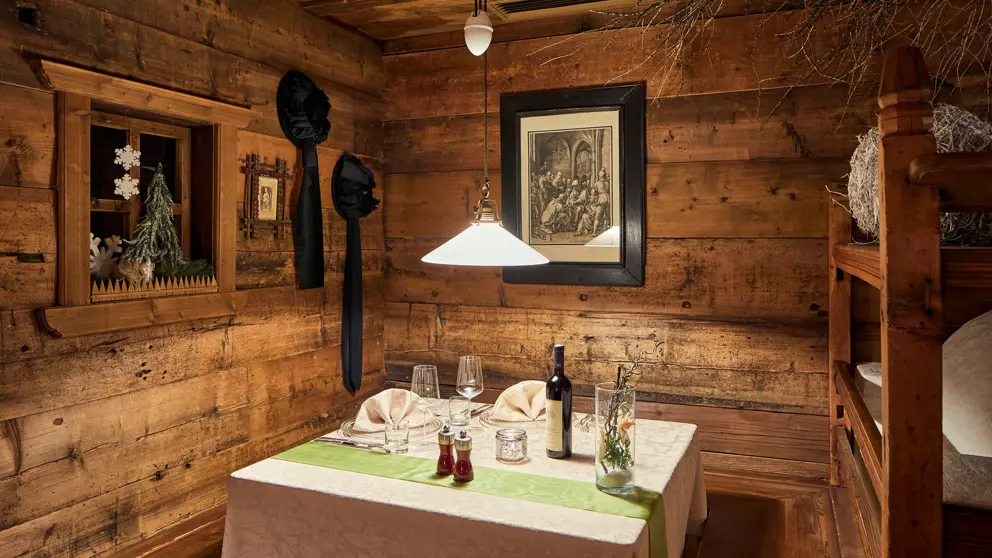 Italy, Dolomites, Corvara, Sporthotel Panorama, Stube Restaurant [6]