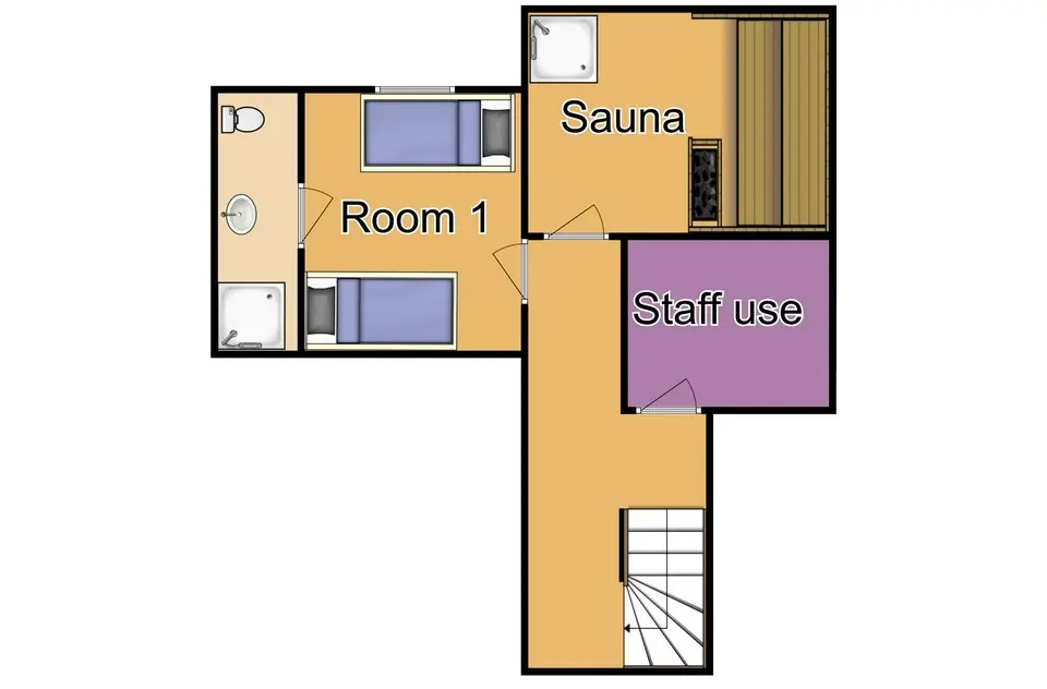 Chalet Oxalys Meribel Ground Floor Floorplan