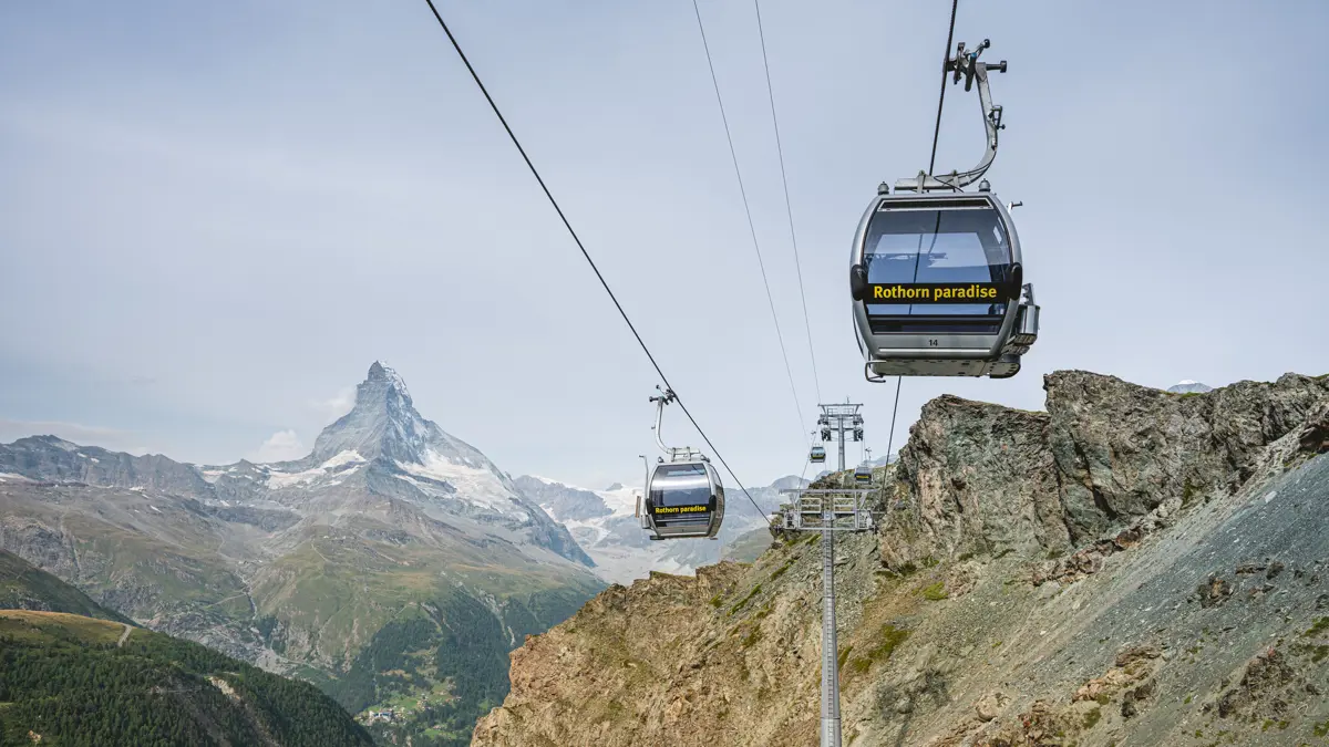 Zermatt Sunnegga To Rothorn Gondola