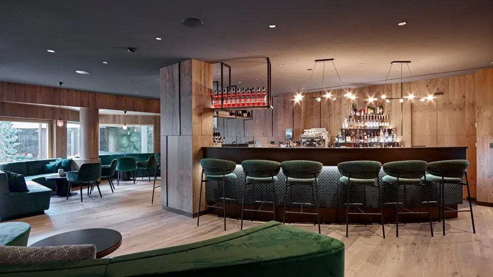 Italy, Dolomites, Selva, Hotel Antares, Bar