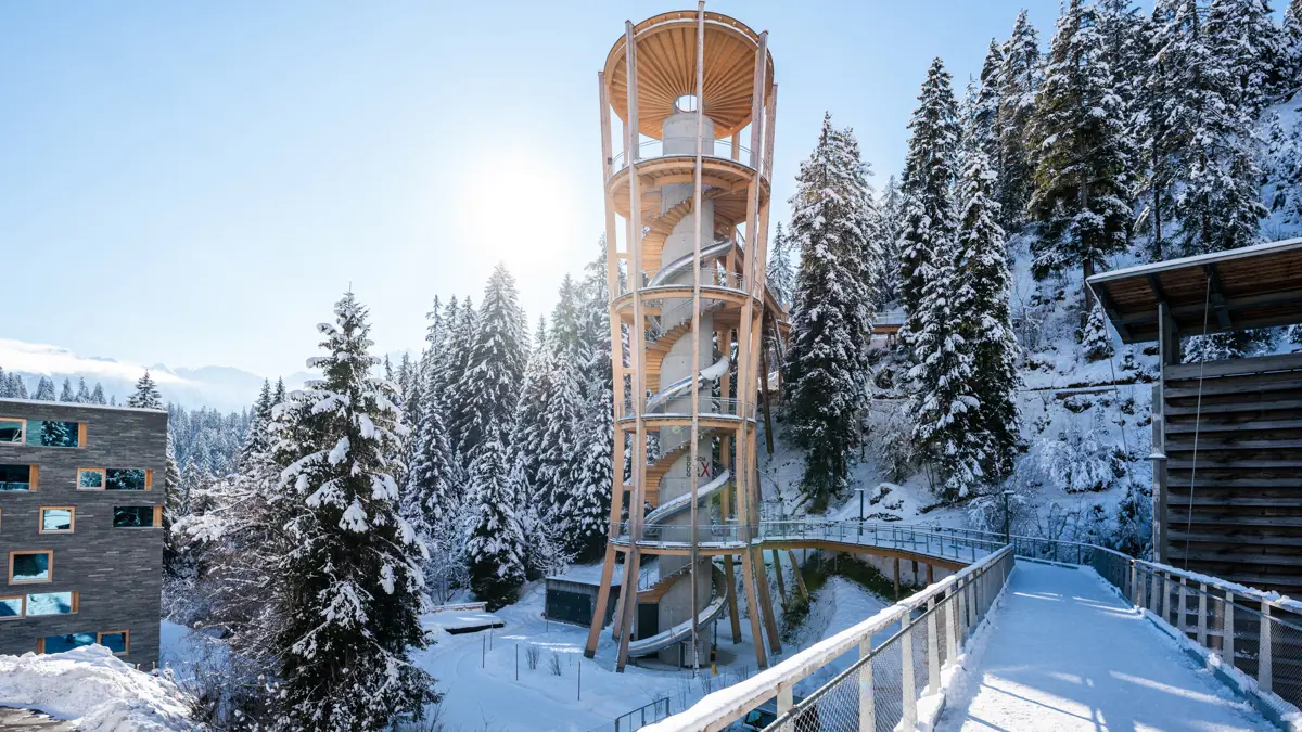 Laax Switzerland Treetop Walk LAAX Weisse Arena Gruppe (6)