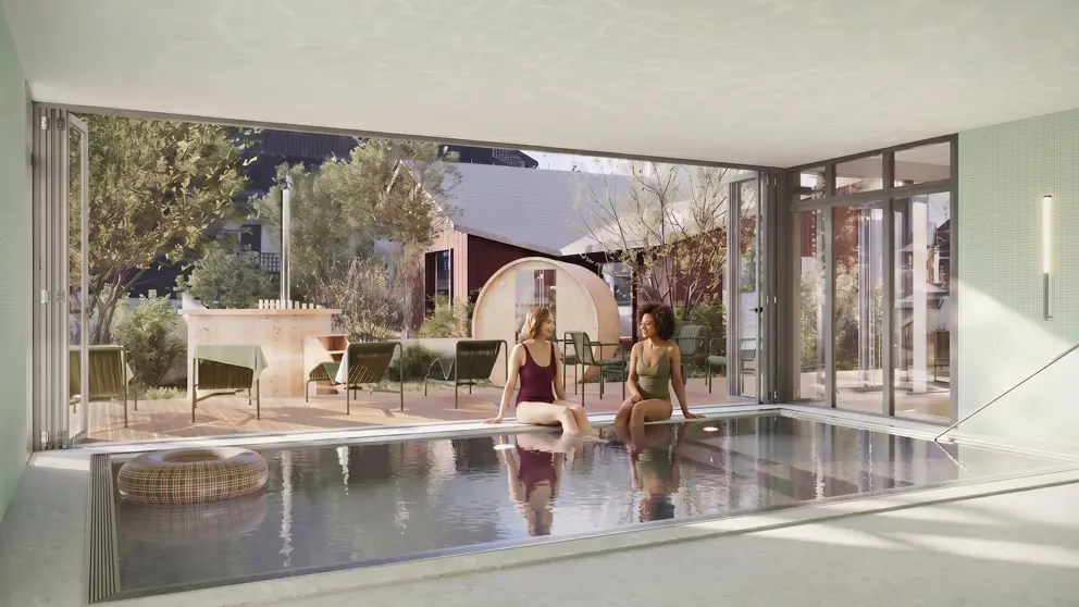 Hotel Garance Morzine Indoor Pool Summer (artist impression)  [3]