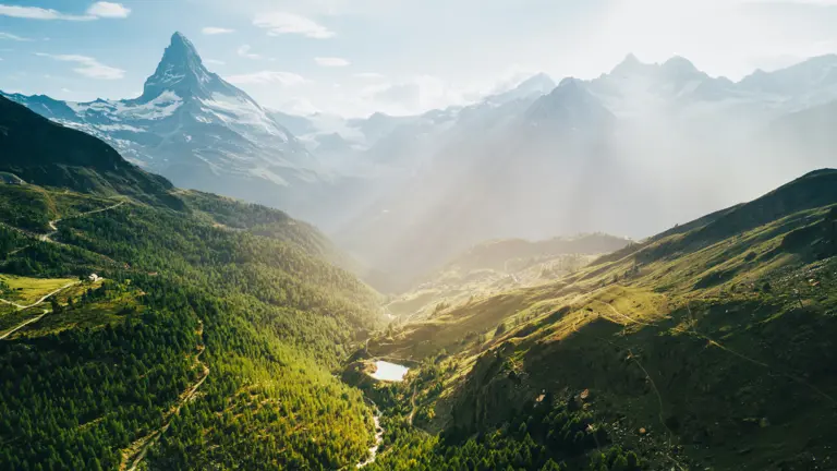 A scenic view of a landscape