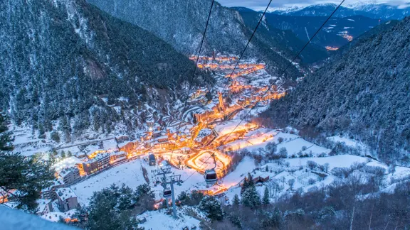 Arinsal Resort Aerial Shot
