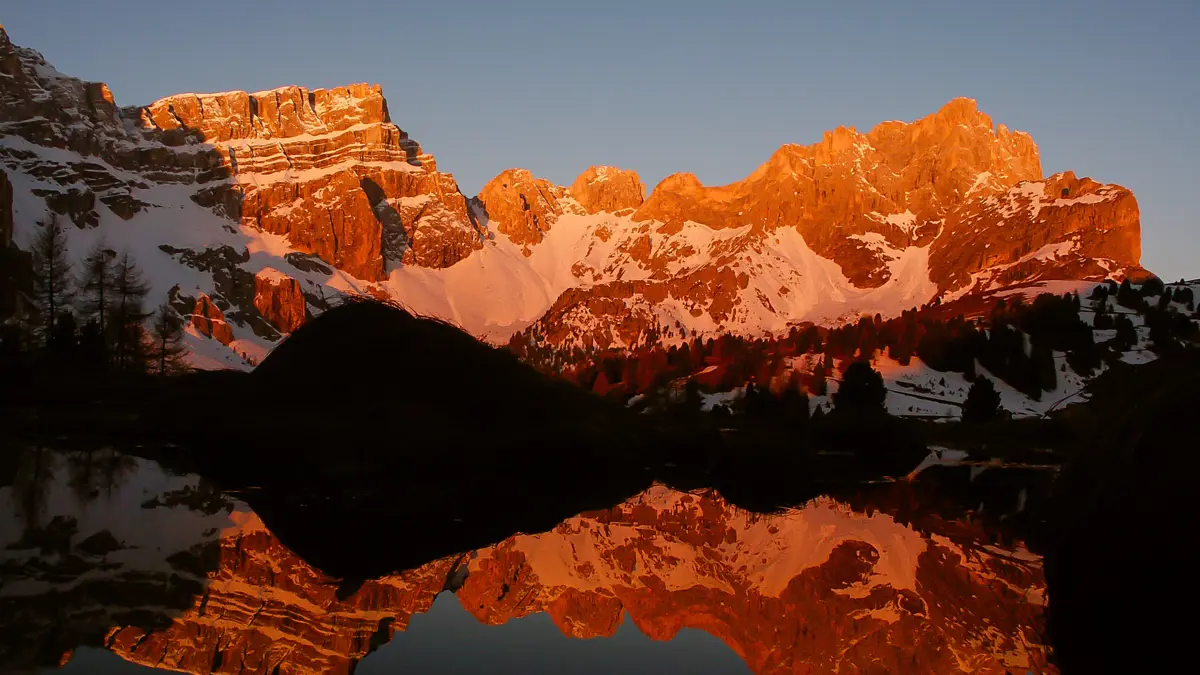 Sunset in the Dolomites, Italy Summer Holidays