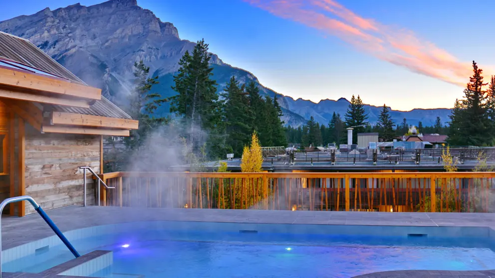 Moose Hotel Suites Banff Rooftop Pool 2 [1]