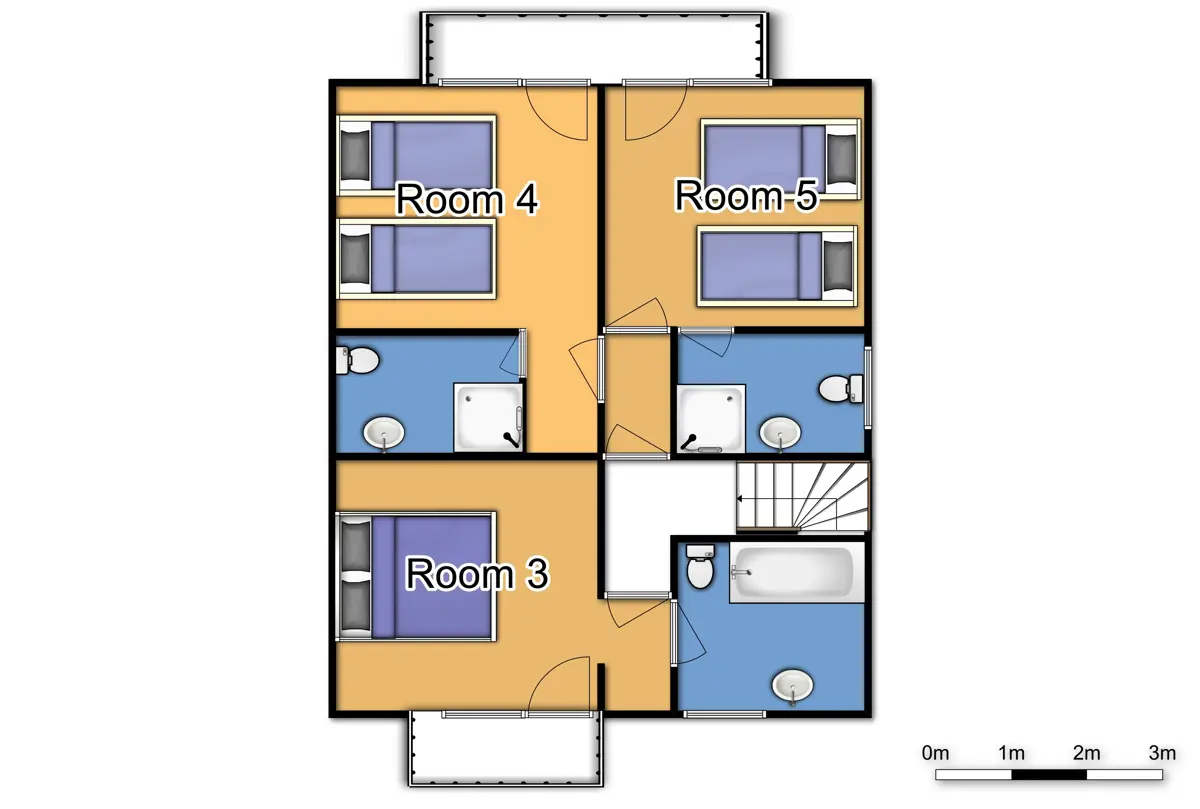 Chalet Lancolie Meribel Second Floor Plan