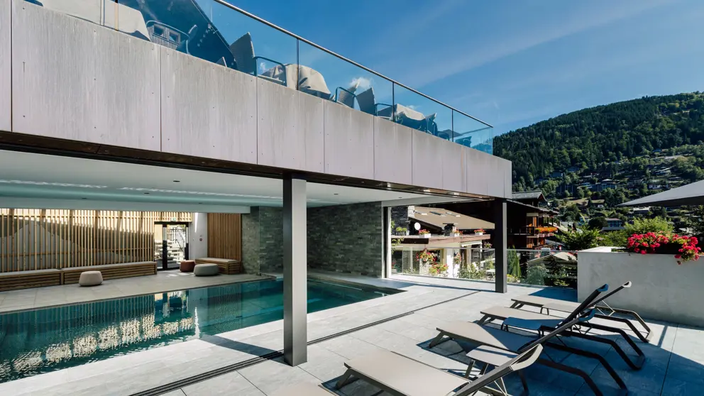 Hotel Les Champ Fleuris Pool Area Terrace [5]
