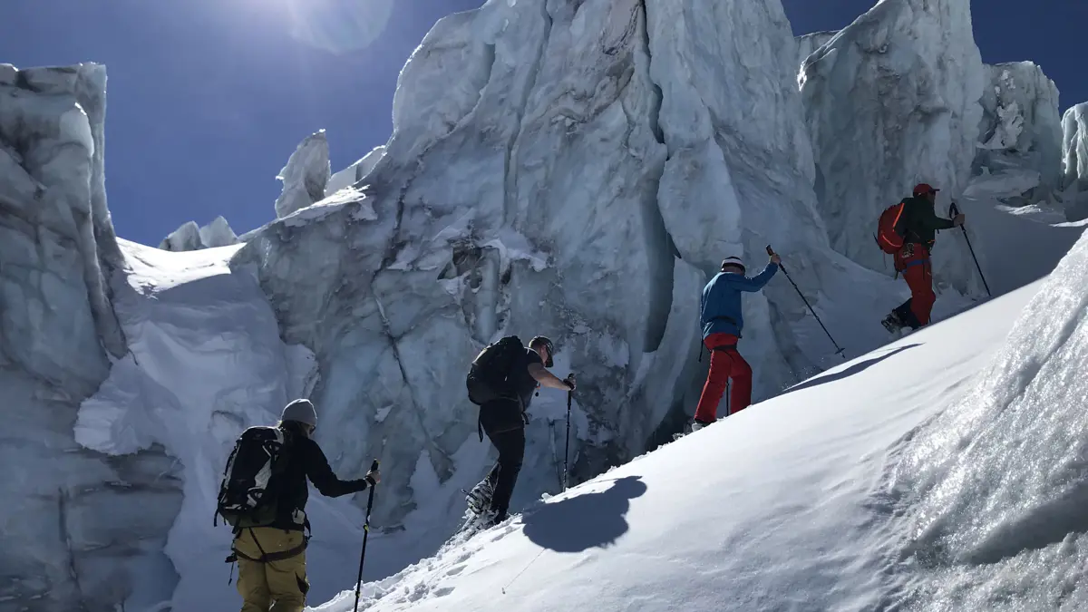 Saas Fee Switzerland Hikers