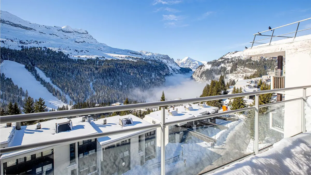 Les Terrasses De Veret Flaine Typical Balcony View