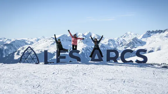Les Arcs Paradiski Resort Sign Juliette Rebour Les Arcs