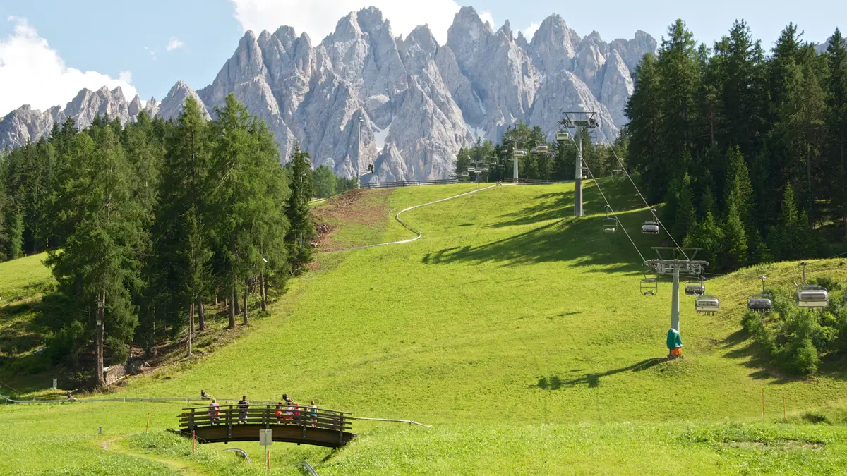 Drei Zinnen Monte Baranci View Of Funbob Dolomites Italy