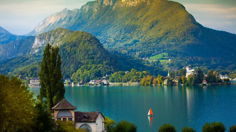 A scenic view of a landscape
