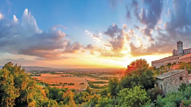 A scenic view of a landscape