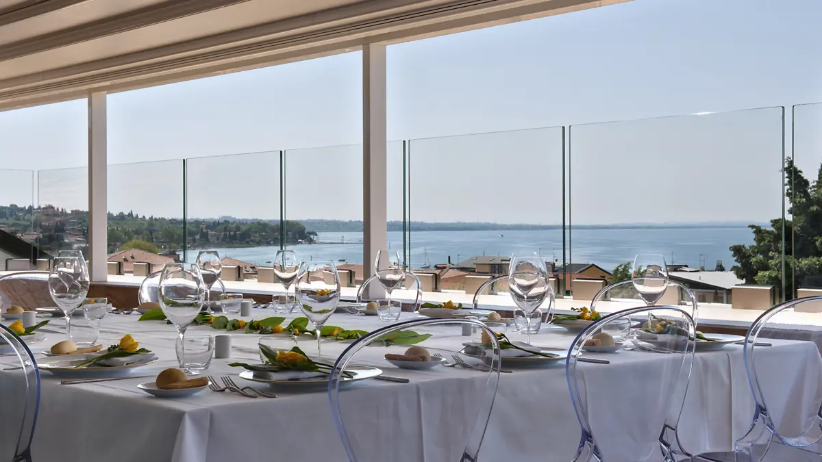Palace Hotel San Pietro Bardolino Lake Garda Restaurant Terrace
