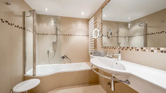 Standard Austrian twin bathroom