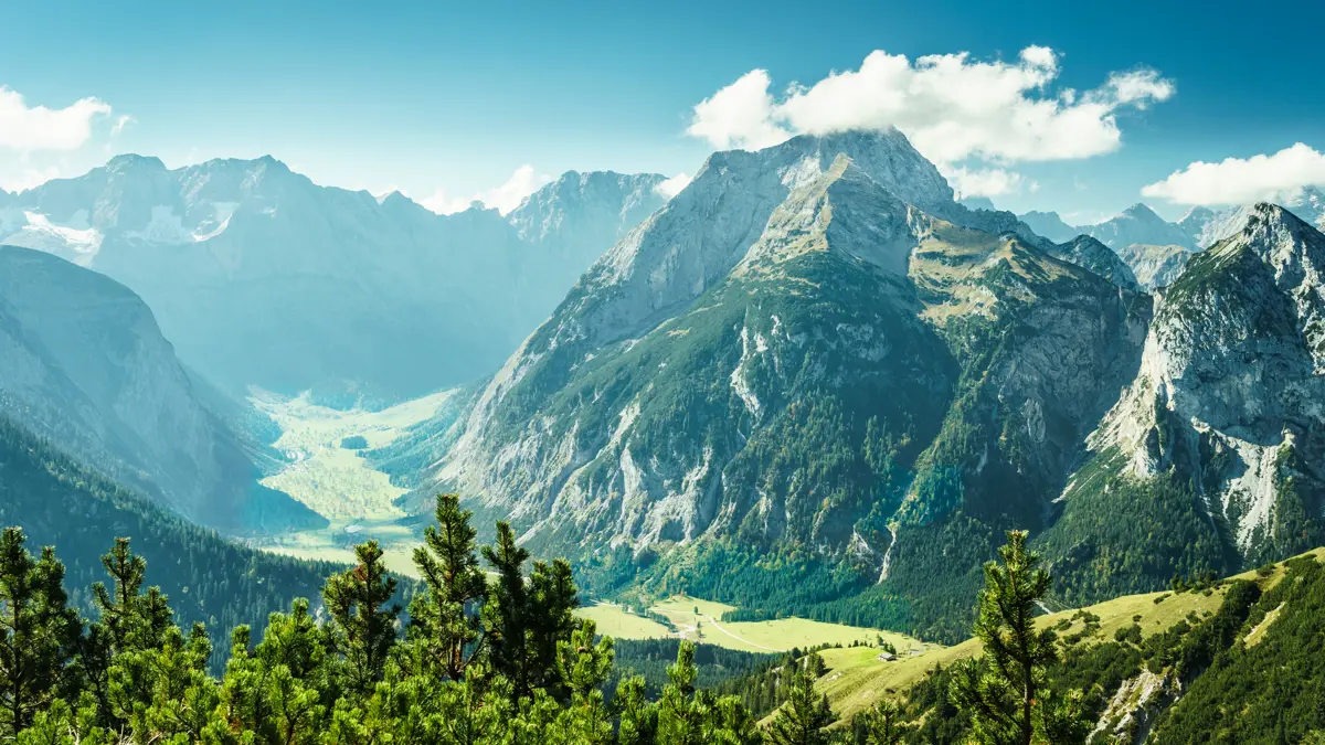 Pertisau View From Kompar To Gamsjoch And The Ahornboden Karwendel Copyright Dietmar Denger