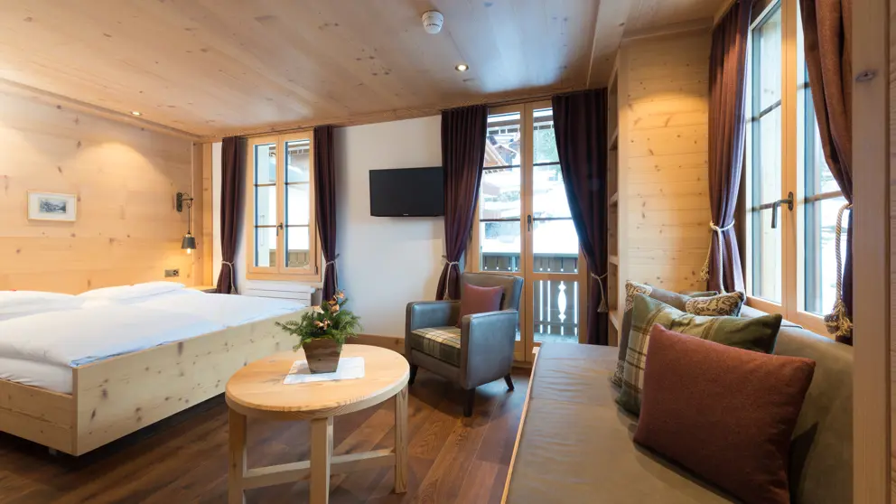 Hotel Alpenrose Wengen Typical Bedroom