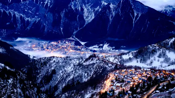 Alpe D'huez Aerial Image Of Resort