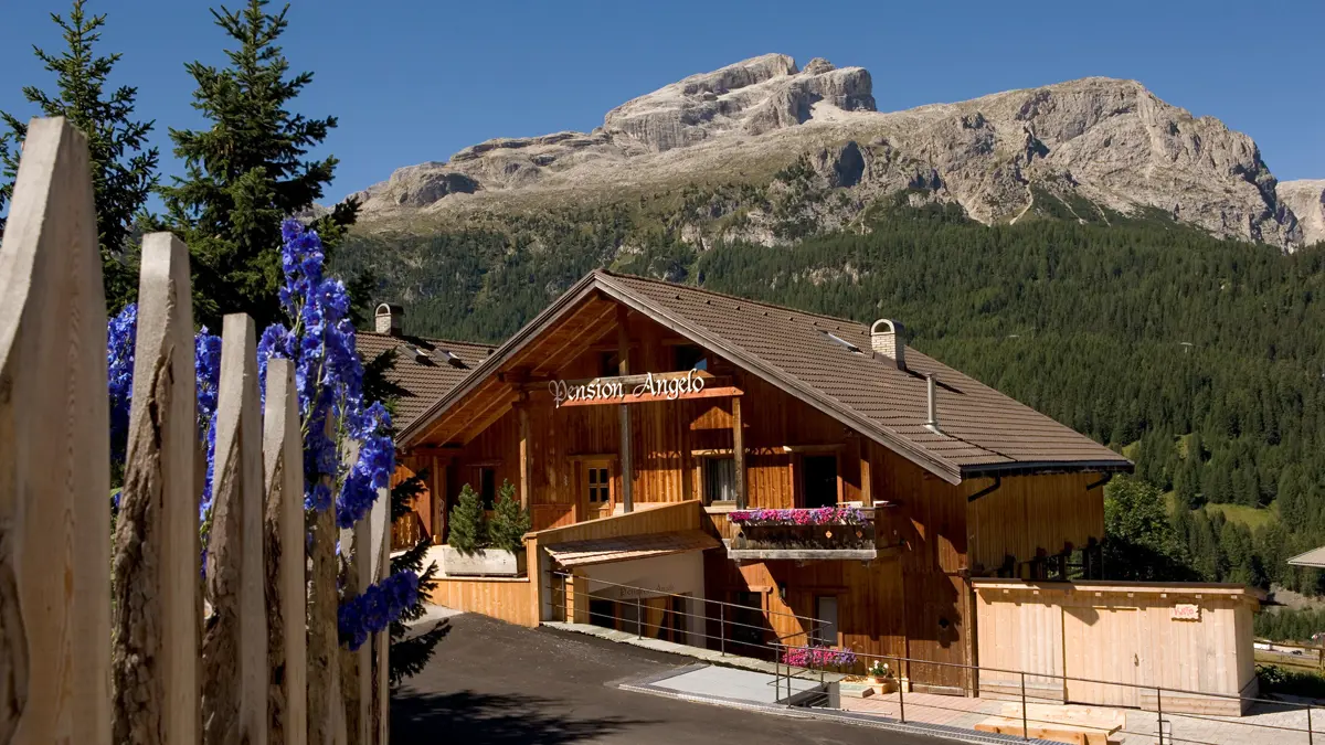 Pension Angelo Corvara Dolomites Exterior Summer