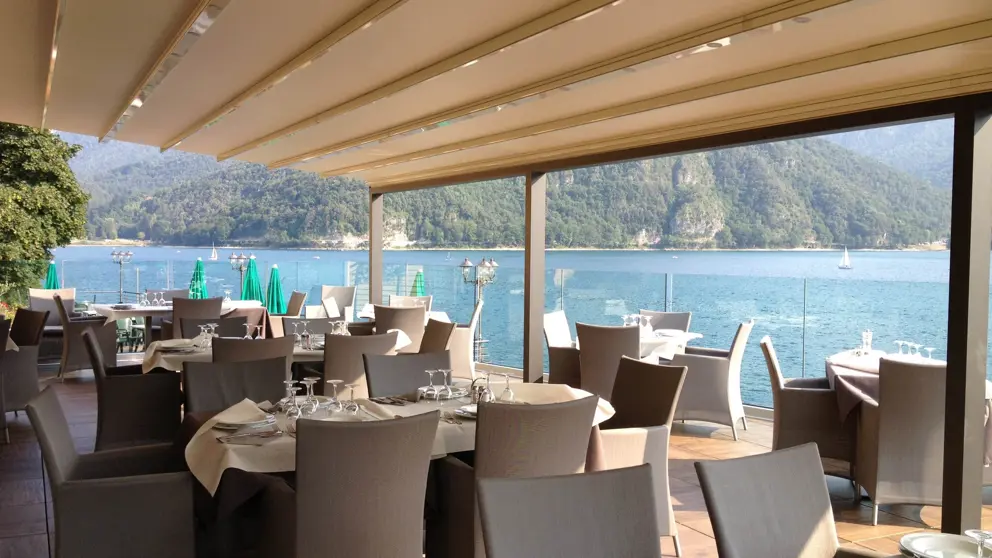 Hotel Mezzolago, Lake Ledro, Restaurant Terrace [4]