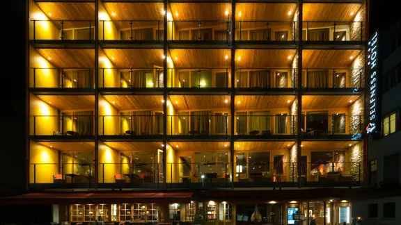 Eiger Mountain And Soul Resort Hotel Grindelwald Exterior Night