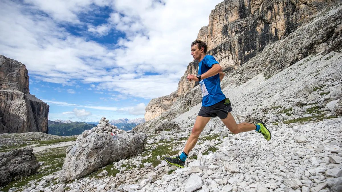 Val Di Fassa Dolomites Trail Running On Passo Pordoi