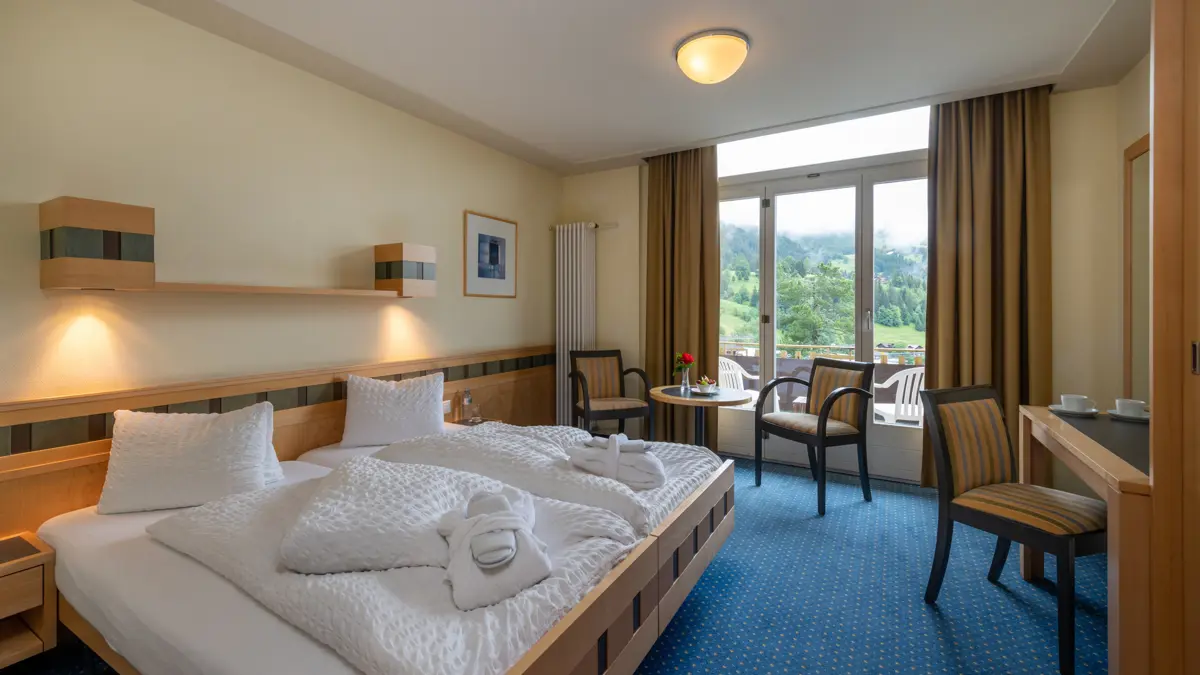 Hotel Victoria Lauberhorn Wengen Economy Double Room