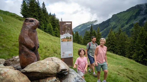 Saalbach Hinterglemm Family Walking the Wildlife Trail