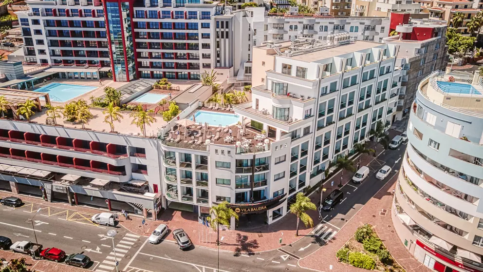 Vila Baleira Funchal Aerial View Of The Hotel And The Rooftop Pool [2]