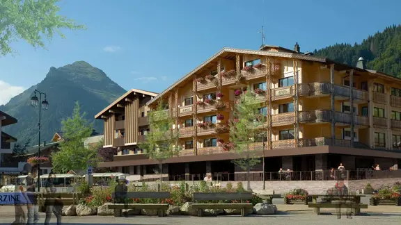 Hotel Garance Morzine Exterior Summer (artist impression)