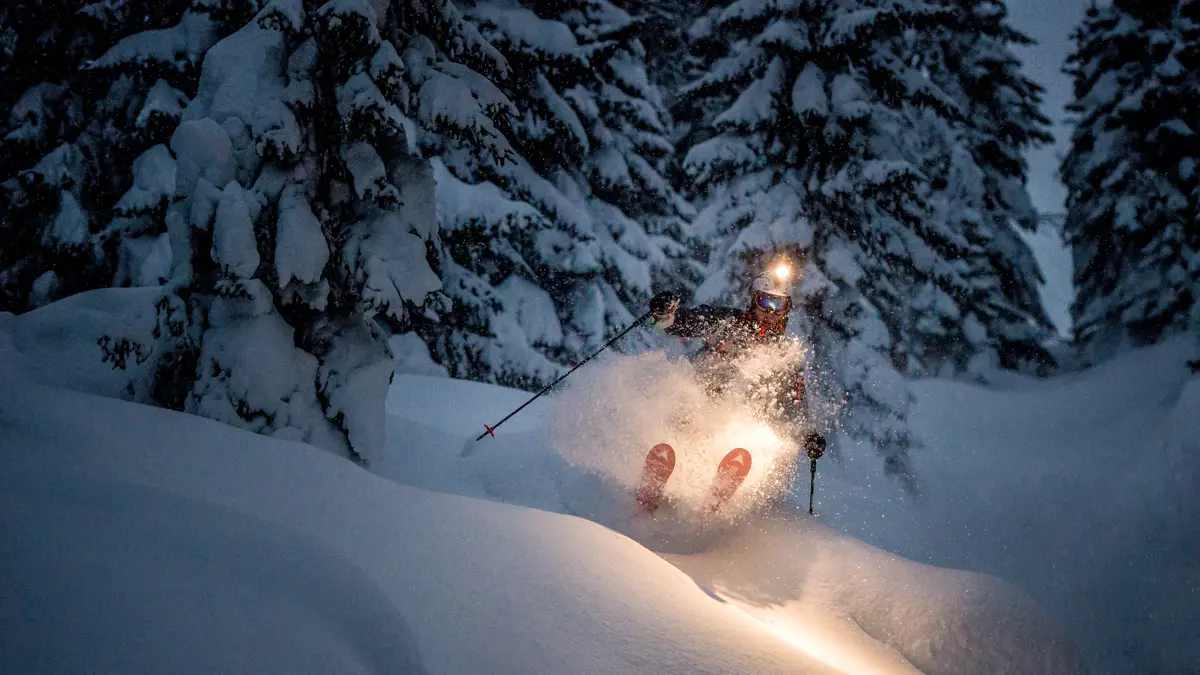 Myrkdalen Norway Off Piste Night Skiing