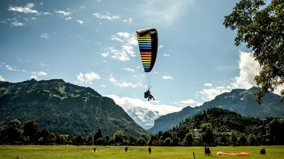 Interlaken paraglider in switzerland