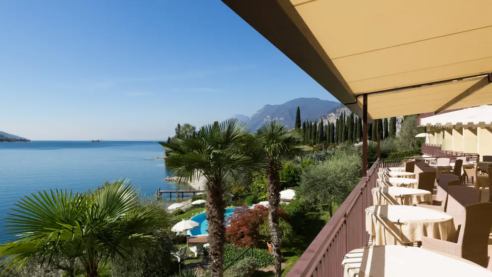 Hotel Maximillian, Malcesine, Lake Garda, Lake View from Terrace [3]