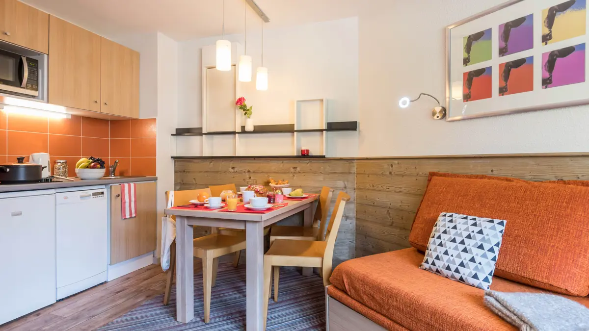 Residence Britania La Tania Kitchenette