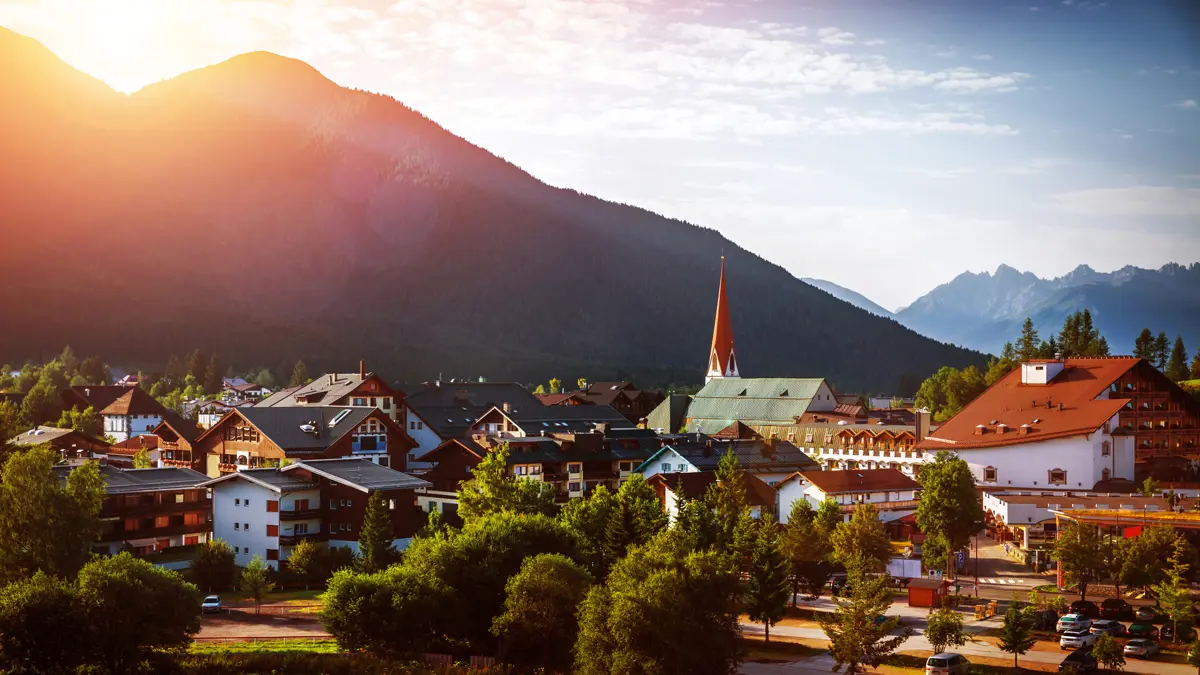 Seefeld Town Sunset