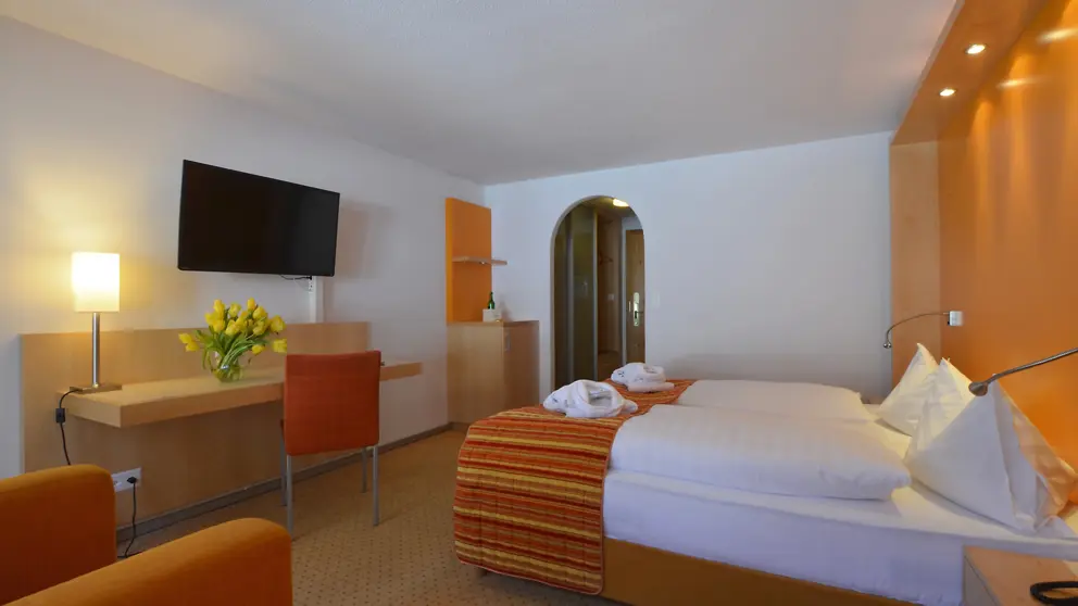 Hotel Silvretta Park Klosters Twin Holiday Bedroom