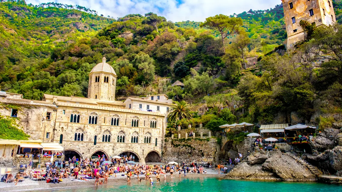 Liguria, St Fruttuoso Abbey, Italy