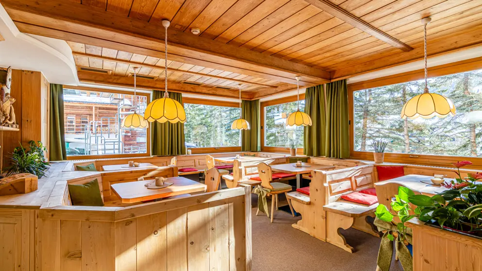 Italy, Dolomites, San Cassiano, Hotel La Stua, Restaurant