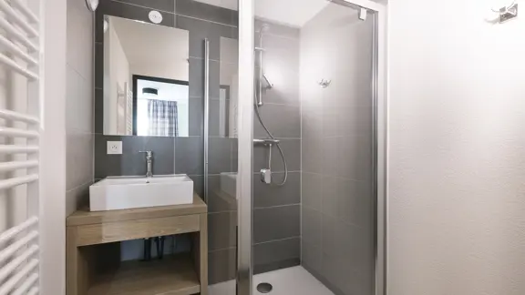 Typical apartment shower room