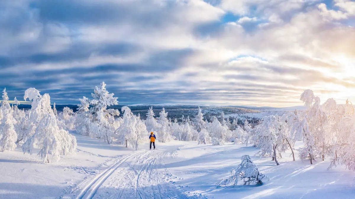 Finland Lapland Winter Hiking