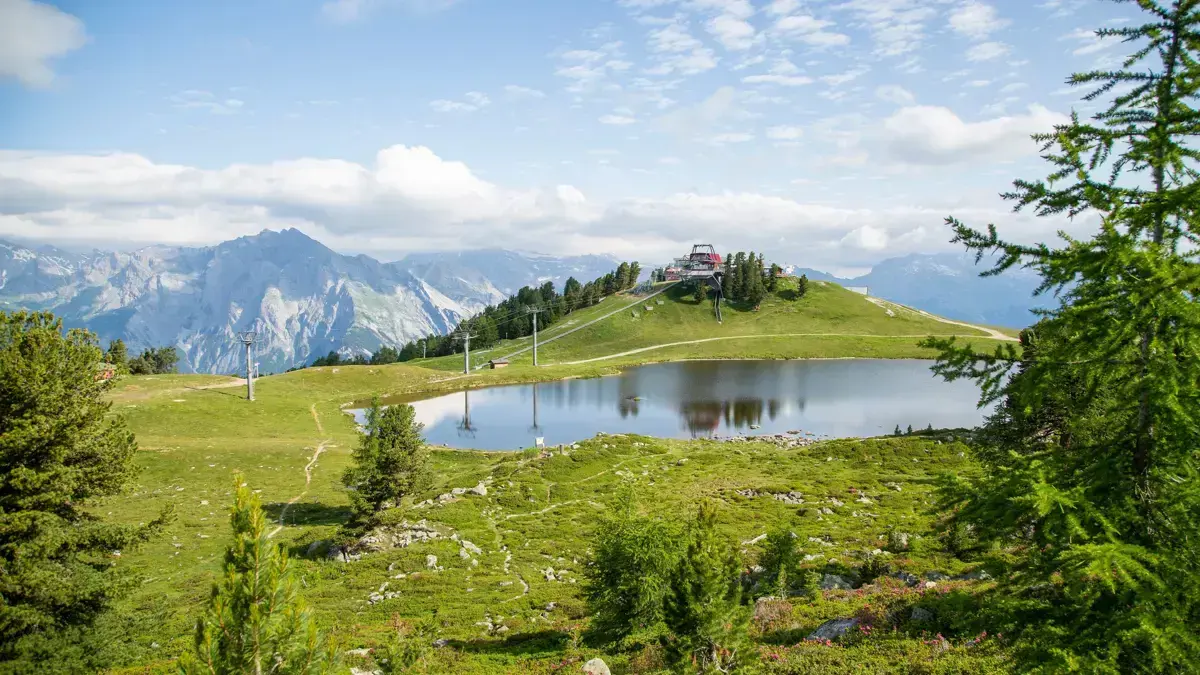 Nendaz Lac Noir At The Top Of The Tracouet Lift Copyright Etienne Bornet
