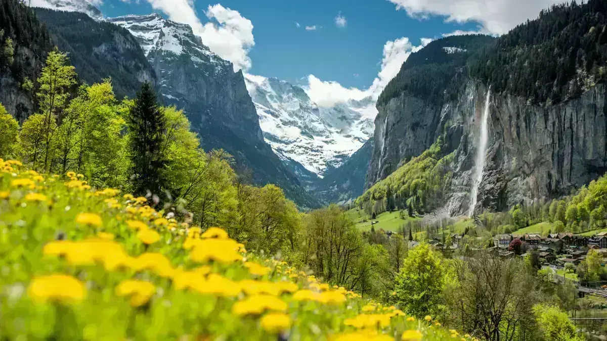 Wengen Lauterbrunnen Valley In Spring Copyright Switzerland Tourism Sylvia Michel