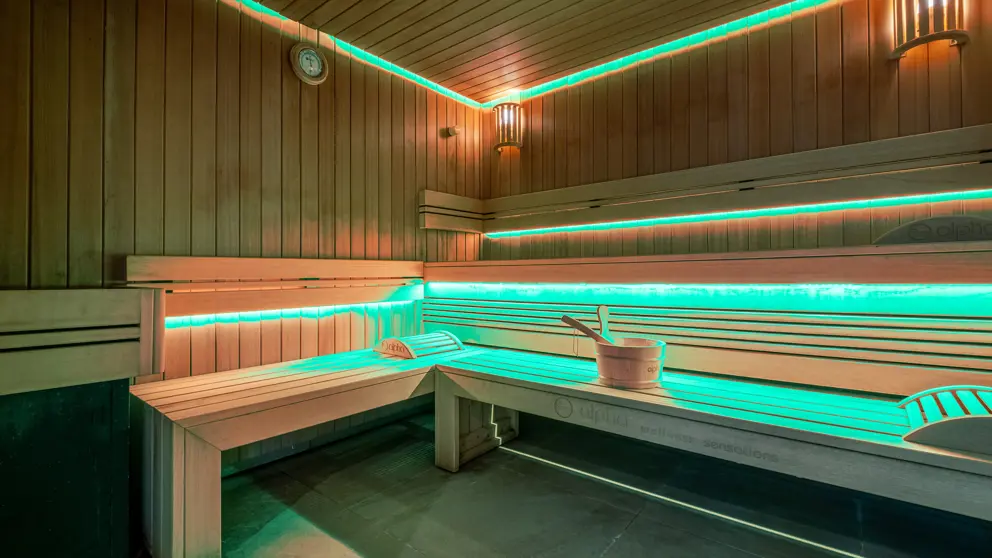 Residence l'Hevana Meribel Wellness Area Sauna [3]