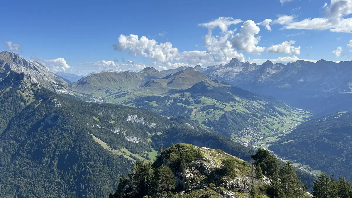 La Clusaz Le Suet Self Guided Walk Grand Bornand And Chinaillion From Above