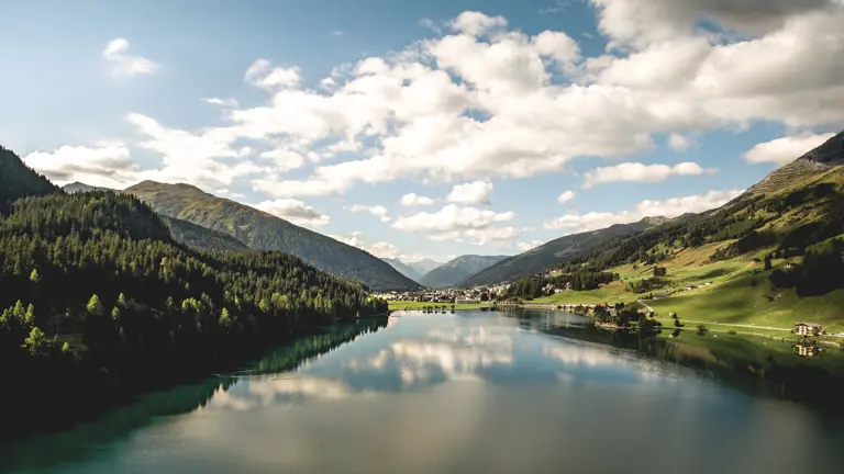 A scenic view of a landscape