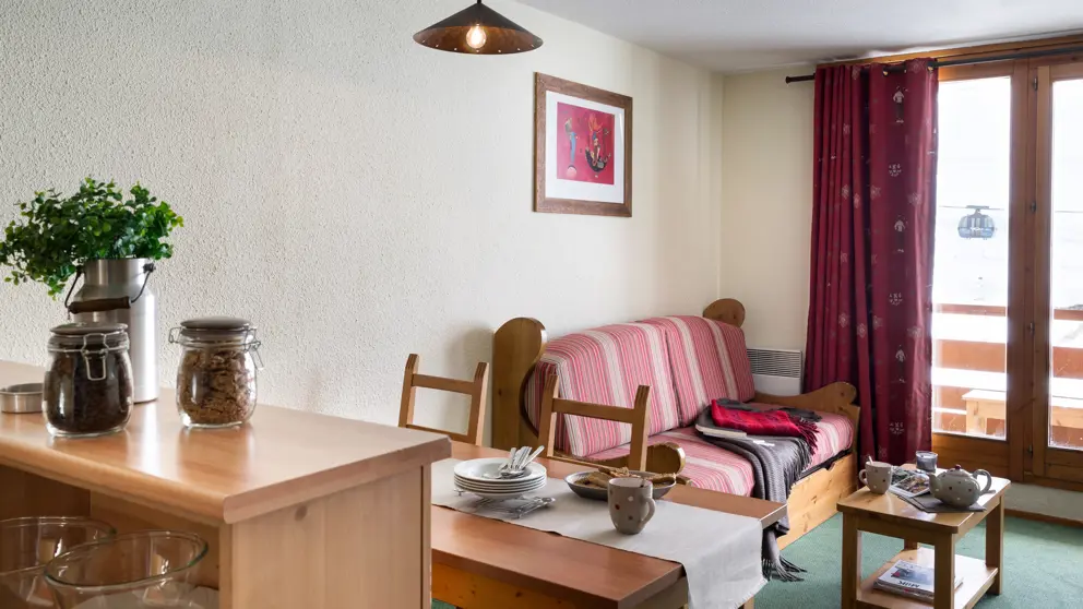 Residence Le Cheval Blanc Apartments Val Thorens One Bedroom Apartment [4]