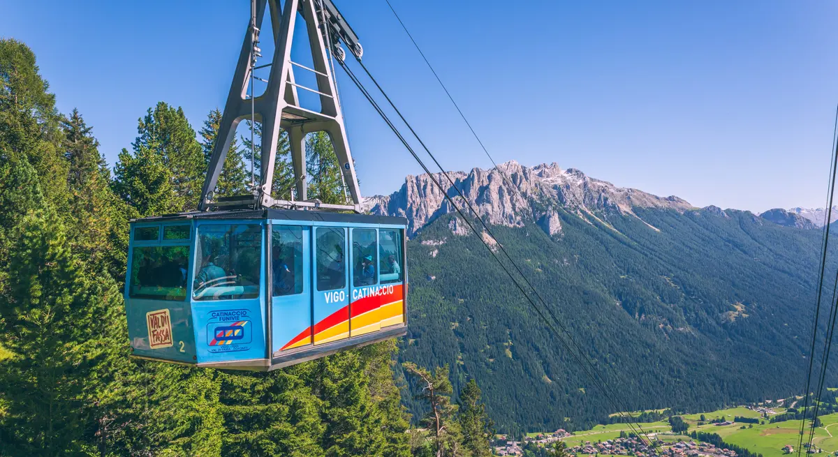Vigo Cattinacio Gondola, Canazei, Dolomites summer holidays