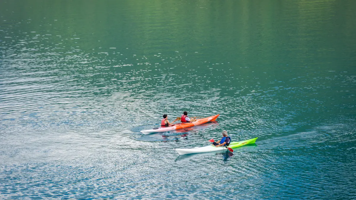Lake Ledro Italy Canoeing On The Lake