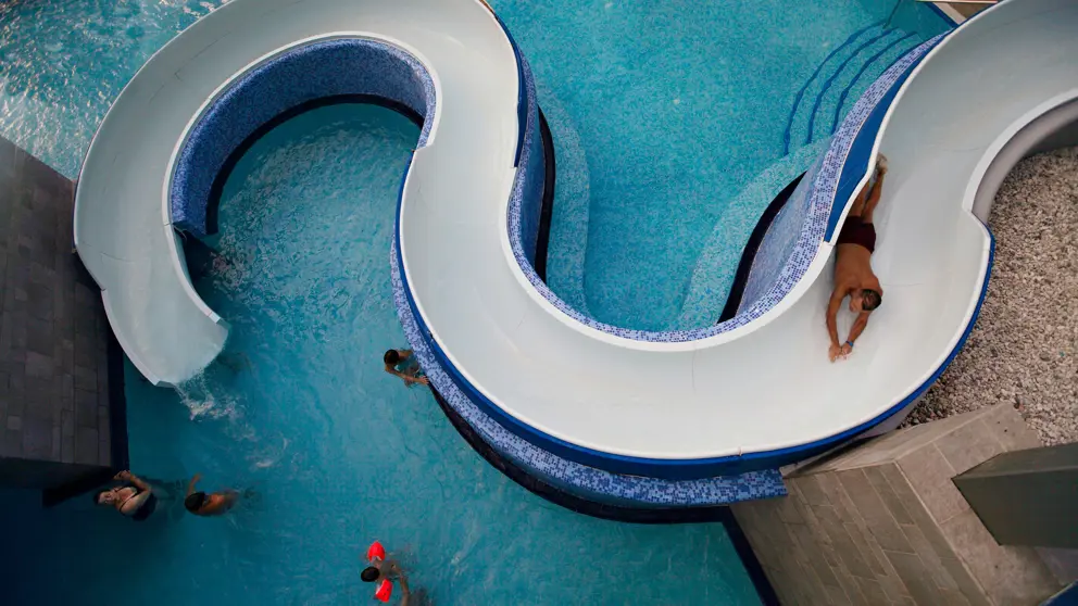 Hotel Rikli Balance Lake Bled Pool Slide [7]